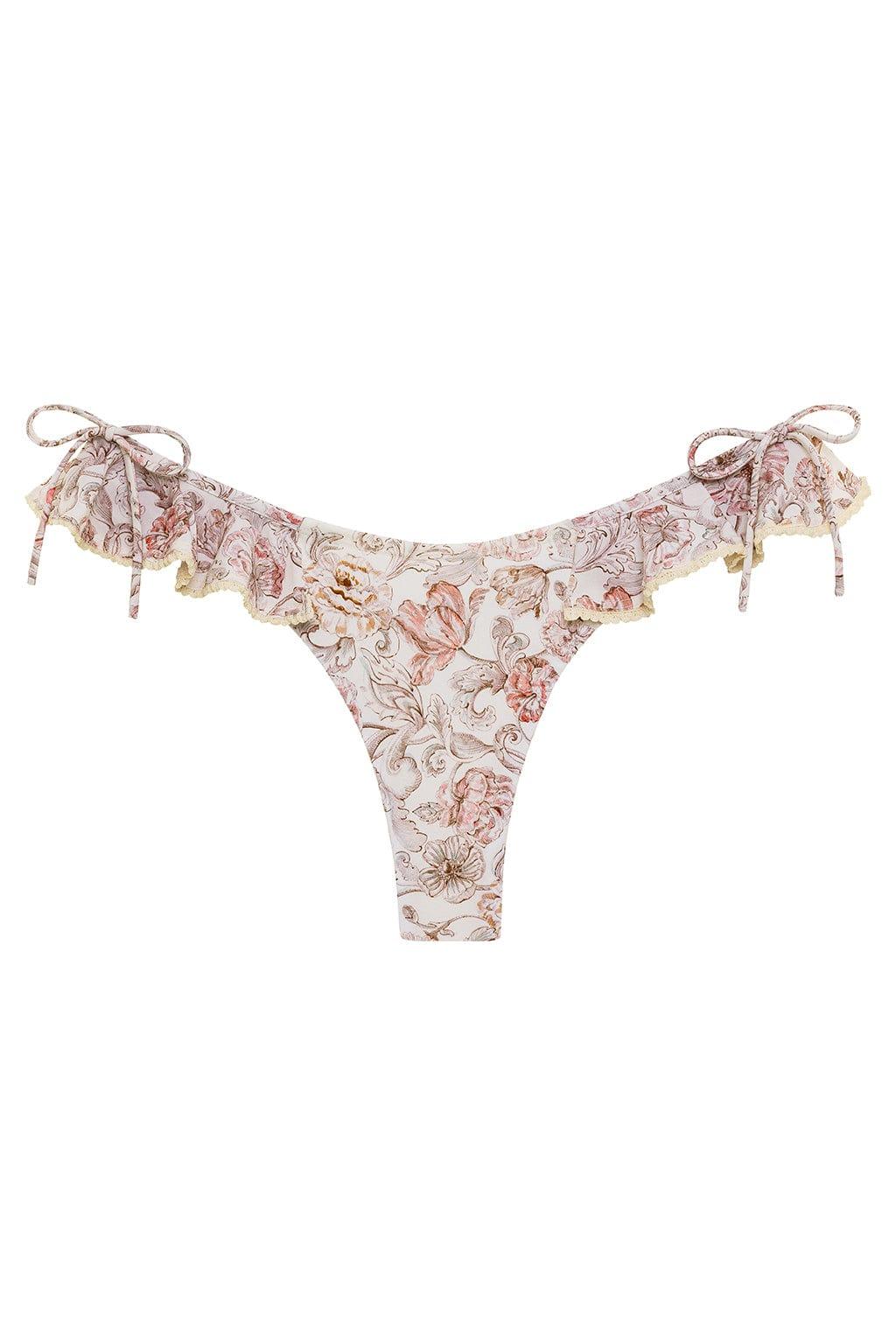 Venecia Floral Uno Ruffle Bows Bikini Bottom